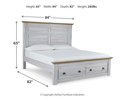 Haven Bay King Panel Storage Bed
