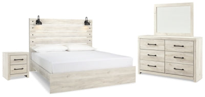 Cambeck King Panel Bed, Dresser, Mirror and Nightstand