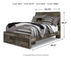 Derekson Full Panel Bed with 2 Storage Drawers