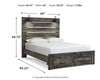 Drystan Queen Panel Bed with 2 Storage Drawers