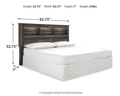 Drystan King/California King Bookcase Headboard