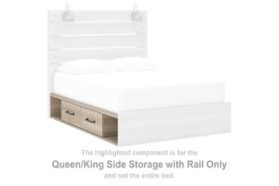 Senbry Queen/King Side Storage with Rail