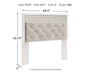 Altyra Queen Upholstered Panel Headboard