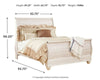 Willowton Queen Sleigh Bed