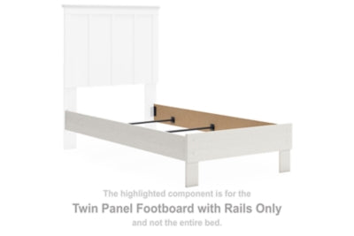 Linnocreek Twin Panel Footboard with Rails