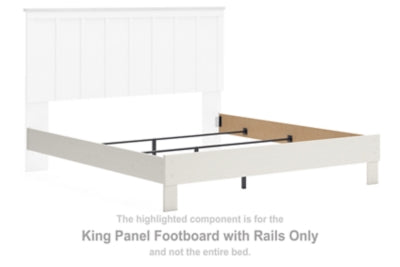Linnocreek King Panel Footboard with Rails