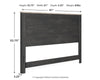 Nanforth King/California King Panel Headboard