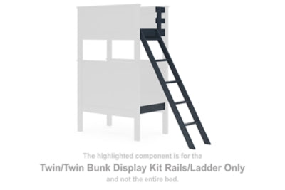 Nextonfort Twin/Twin Bunk Display Kit Rails/Ladder