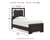 Covetown Twin Panel Bed