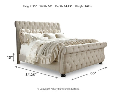 Willenburg Queen Upholstered Rails