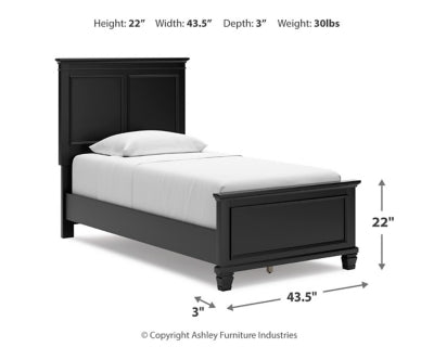Lanolee Twin Panel Footboard