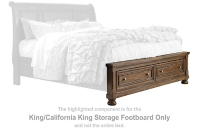 Flynnter King/California King Storage Footboard