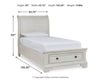 Robbinsdale Twin Sleigh Storage Bed