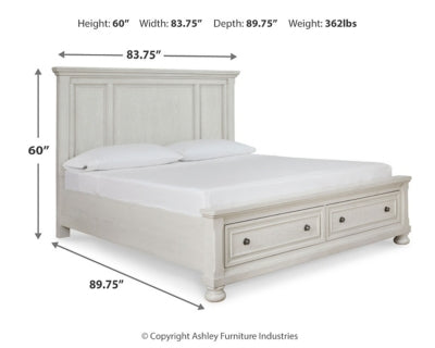 Robbinsdale King Panel Storage Bed