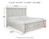 Robbinsdale King Panel Storage Bed