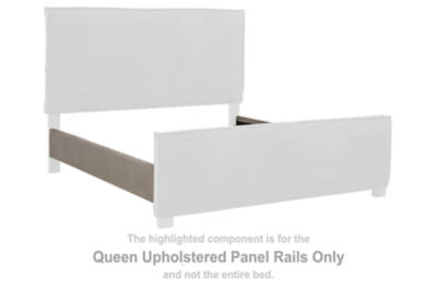 Krystanza Queen Upholstered Panel Rails