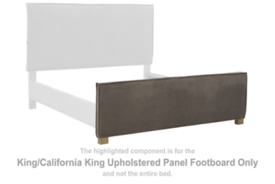 Krystanza King/California King Upholstered Panel Footboard