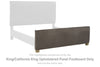 Krystanza King/California King Upholstered Panel Footboard