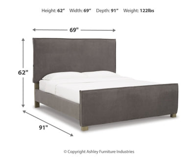 Krystanza Queen Upholstered Panel Bed