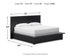 Londer King Panel Bed