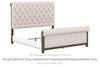 Hillcott King/California King Upholstered Headboard/Footboard/Slats