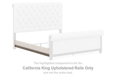 Hillcott California King Upholstered Rails