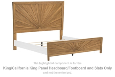 Takston King/California King Panel Headboard/Footboard and Slats