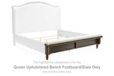 Sturlayne Queen Upholstered Bench Footboard/Slats