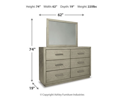 Fawnburg Dresser and Mirror