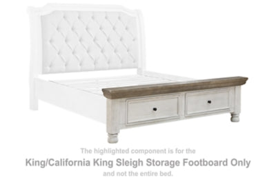 Havalance King/California King Sleigh Storage Footboard
