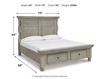 Harrastone King Panel Bed