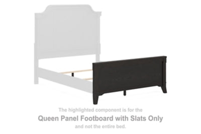 Welltern Queen Panel Footboard with Slats