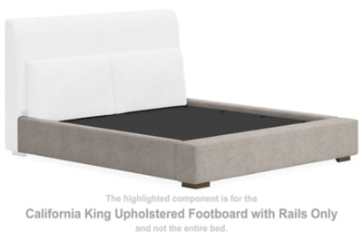 Cabalynn California King Upholstered Footboard with Rails