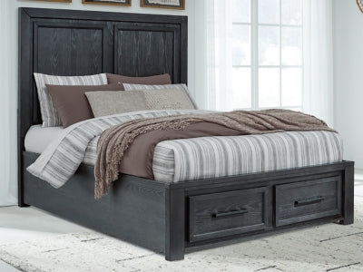Foyland Queen Panel Storage Bed