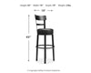 Valebeck Bar Height Bar Stool