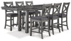 Myshanna Counter Height Dining Table and 6 Barstools