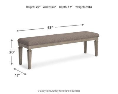 Lexorne 63" Dining Bench