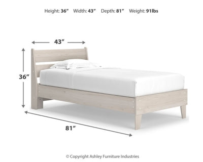Socalle Twin Panel Platform Bed