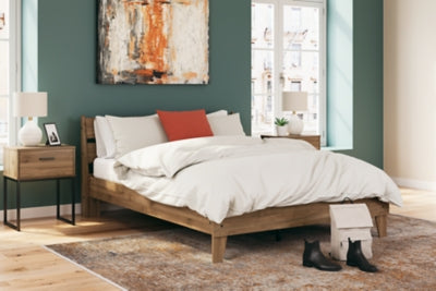 Deanlow Queen Platform Panel Bed