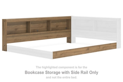 Deanlow Bookcase Storage with Side Rail