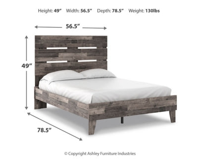 Neilsville Full Panel Platform Bed