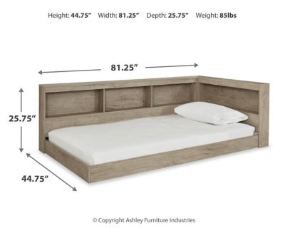Oliah Twin Bookcase Storage Bed