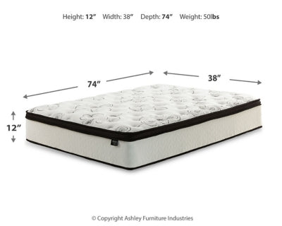 Chime 12 Inch Hybrid Twin Mattress in a Box