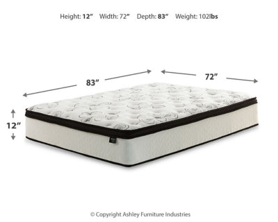 Chime 12 Inch Hybrid California King Mattress in a Box