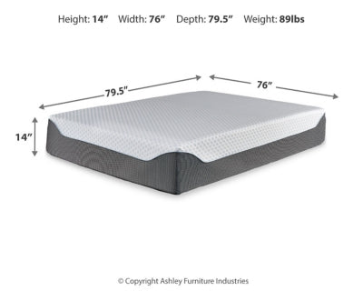 14 Inch Chime Elite King Memory Foam Mattress in a Box