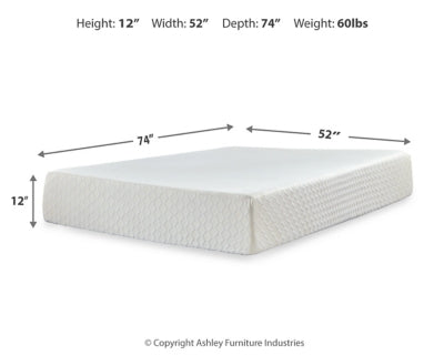 Chime 12 Inch Memory Foam Full Mattress in a Box