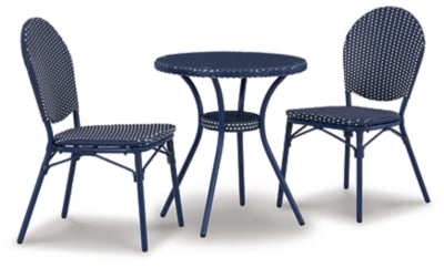 Odyssey Blue Outdoor Table and Chairs (Set of 3)
