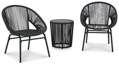 Mandarin Cape Outdoor Table and Chairs (Set of 3)
