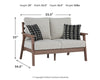 Emmeline Outdoor Loveseat with Cushion