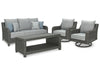 Elite Park Outdoor Sofa, 2 Lounge Chairs and Coffee Table